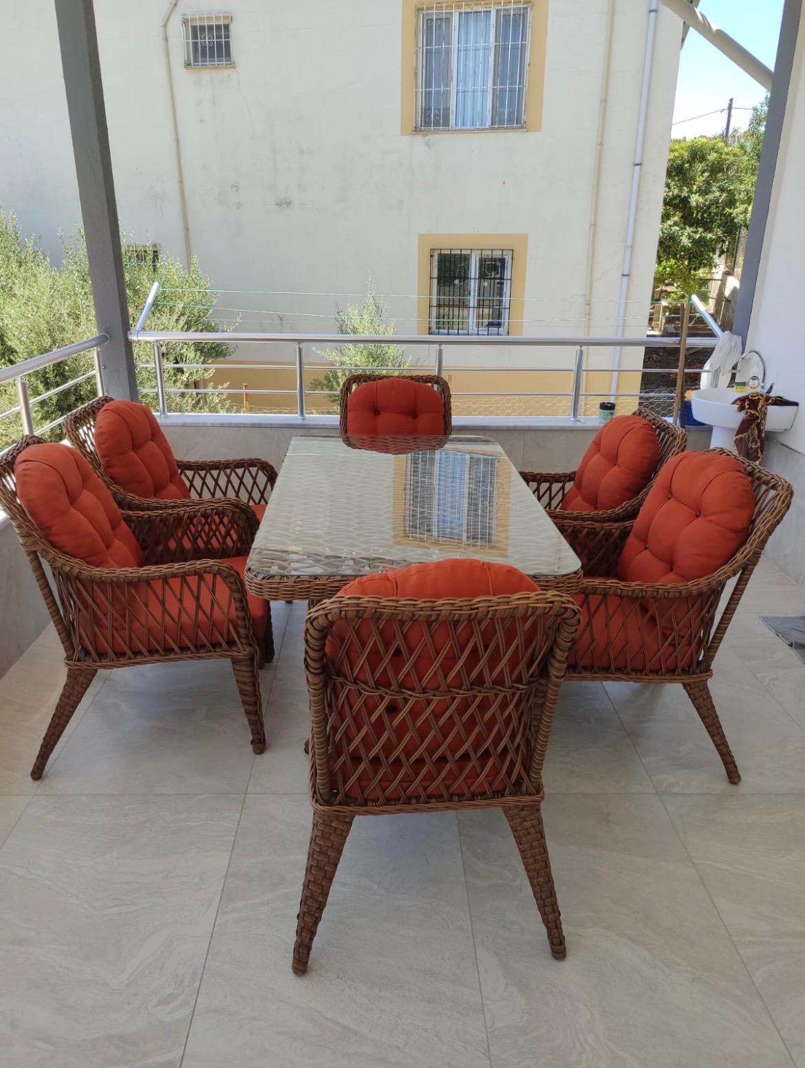 EYFEL RATTAN 6'LI MASA TAKIMI